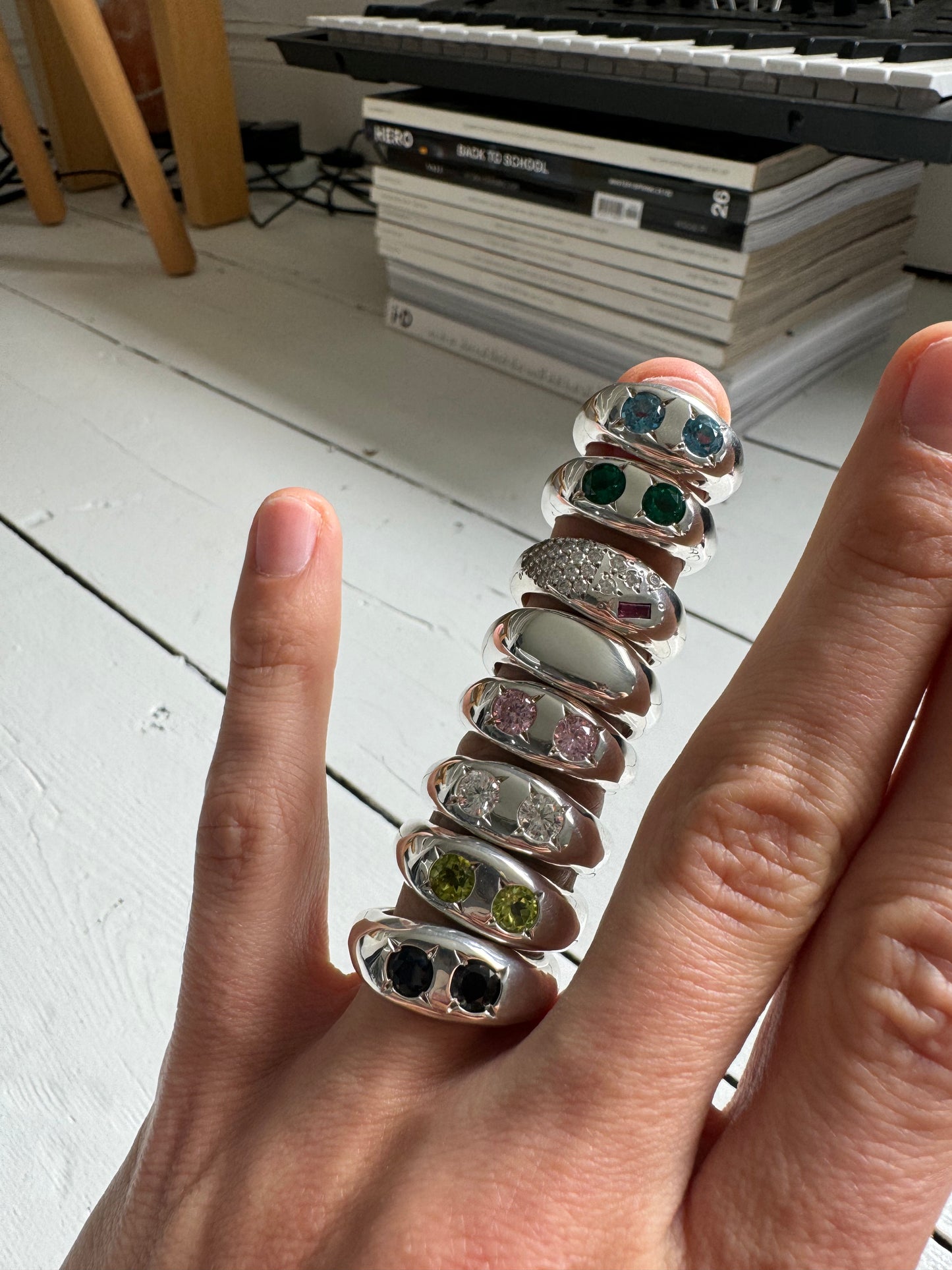 001 RING / Pink CZ